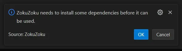 Dependencies install prompt